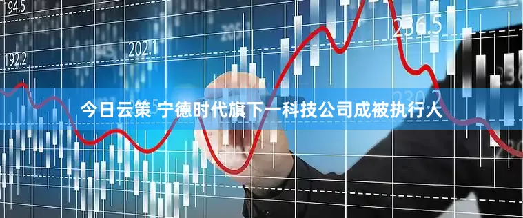 今日云策 宁德时代旗下一科技公司成被执行人