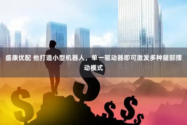 盛康优配 他打造小型机器人，单一驱动器即可激发多种腿部摆动模式