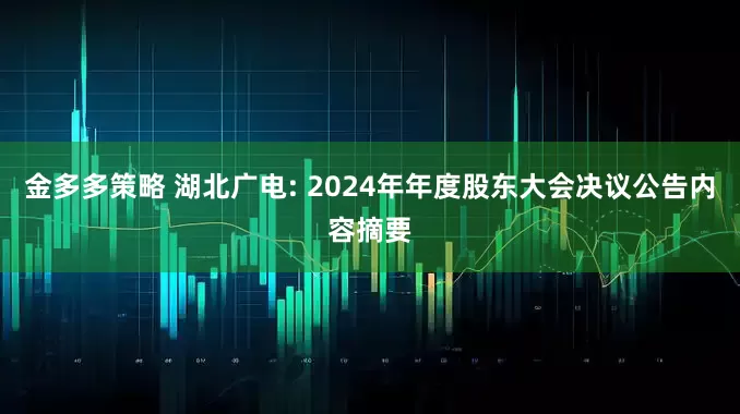 金多多策略 湖北广电: 2024年年度股东大会决议公告内容摘要