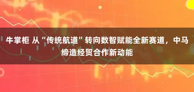牛掌柜 从“传统航道”转向数智赋能全新赛道，中马缔造经贸合作新动能